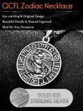 wholesale 925 Sterling Silver Pisces Zodiac Sign Necklace for Men - Fish Symbol Pendant s-0-3