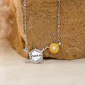 wholesale 925 Sterling Silver Sunflower Sunshine Pendant Necklace - Floral  for Her-0-2