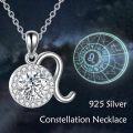 wholesale Sterling Silver Moissanite Zodiac Necklace Lab Created Diamond Gift-0-2