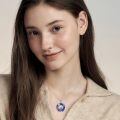 wholesale 925 Sterling Silver Heart-Shaped Skate Pendant Necklace for Women Sportswear s-0-1