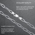 wholesale Silver Paperclip Chain Necklace for Women Men 2 5 3mm 18 26 Inch-0-2