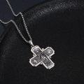 wholesale 925 Sterling Silver St Michael Cross Pendant Necklace for Men Women Catholic-0-1