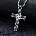 wholesale Sterling Silver Polished Delicate Crucifix Cross Pendant Necklace for Men Women 20 22 24 Inches-0-1