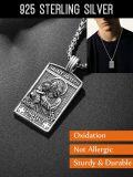 wholesale 925 Sterling Silver Rectangle Shape Saint Joseph Protect Us Charm Mens Necklace -0-4