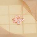 wholesale 925 Sterling Silver Plated Rose Gold Butterfly Opal Pendant Necklace for Women - Cute Animal  for Mothers' Day & Birthdays-0-2