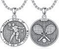 wholesale 925 Sterling Silver Tennis Pendant Necklaces Sport s for Women Girls-0-0