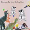 wholesale 925 Sterling Silver Dragon Earrings With Blue Sapphire-0-1