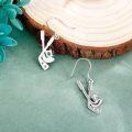 wholesale 925 Sterling Silver Hypoallergenic Musical Instrument Dangle Earrings - Gift for Women-0-3