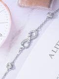 wholesale 925 Sterling Silver Infinity Heart Bracelet for Women Mother's Day s from Daughter Son-0-5