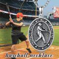 wholesale 925 Sterling Silver Oval Baseball Athlete Pendant Necklace for Men & Women Sports Gifts-0-4