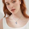 wholesale 925 Sterling Silver Hummingbird Necklace Wholesale Turquoise Inlay-0-17