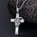 wholesale Sterling Silver Cross Pendant Necklace for Women Men Religious Jewelry Gift for Christmas Birthday Mothers Day-0-41