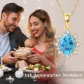 wholesale 14K Solid Gold Simulated Emerald Sapphire Ruby Opal Amethyst Blue Topaz Olivine Dainty Pendant Necklace Moissanite Jewelry Gifts-0-11
