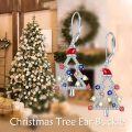 wholesale 925 Sterling Silver Colorful Crystal Tree Drop Earrings - Festive Holiday Jewelry for Women-0-1