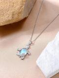 wholesale 925 Sterling Silver Turtle Moonstone Pendant Necklace Sea Life s for Her-0-4