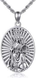 wholesale 925 Sterling Silver Satan's Goat Pendant with Owl and Scale for Men-0-0
