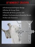 wholesale 925 Sterling Silver Cross Pendant Necklace  for Men & Women - Protection Amulet Religious Jewelry with 24+2mm Rolo Chain (Gift Included)-0-2