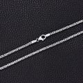 wholesale 925 Sterling Silver Oxidized Byzantine Link Chain Necklace For Men Women-0-3