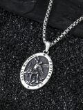 wholesale  925 Sterling Silver St Michael's Medal Pendant Necklaces for Men & Women-0-3