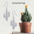 wholesale 925 Sterling Silver Cactus Dangle Drop Earrings Nature Jewelry for Women Mom Grandma-0-3