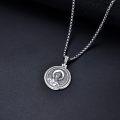 wholesale 925 Sterling Silver Oxidized Matte Orthodox Saint Pendant Necklace for Men & Women-0-2
