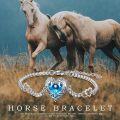 wholesale 925 Sterling Silver Heart-Shaped Blue Crystal Love Knot Adjustable Bracelet for Women-0-5
