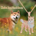 wholesale Rose Gold 925 Sterling Silver CZ Cat Breed Pendant Necklace for Pet Lovers-0-1
