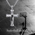 wholesale 925 Sterling Silver Cross Pendant with Jesus Crucifix Charm and Number 23 Chain Necklace for Men Women -0-1