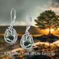 wholesale 925 Sterling Silver Tree of Life Moonstone Teardrop Dangle Earrings for Women-0-8