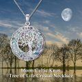 wholesale TOUPOP Tree Of Life Necklace Celtic Knot Necklace 925 Sterling Silver Crystal Pendant Necklace Tree Of Life Jewelry For Women Wife Friend Sister Birthday Gifts Christmas Gifts Mothers Day Gifts -0-2
