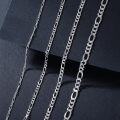wholesale Sterling Silver Diamond Cut Figaro Chain Necklace 2 5mm Unisex 16 30 (Gift)-0-1