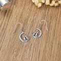 wholesale 925 Sterling Silver Wolf Moon Drop Earrings - I Love You Forever Gift for Her-0-3