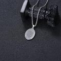 wholesale 925 Sterling Silver Saint Jude Thaddeus Medal Prayer Chain Necklace for Men & Women-0-3