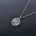 wholesale TOUPOP Christmas Gifts For Women St Christopher Necklace For Men Women 925 Sterling Silver St Christopher Medal For Men Protective Medal Jewelry Protect Us Gifts For Women Men -0-4