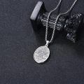 wholesale 925 Sterling Silver Saint Francis Oval Pendant Necklace Wholesale For Men-0-2