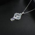 wholesale 925 Sterling Silver Snake and Celtic Knot Design Cross Pendant Necklace for Women-0-2