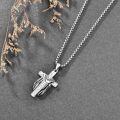 wholesale 925 Sterling Silver Jesus Christ INRI Cross Crucifix Pendant Necklace for Men & Women-0-3