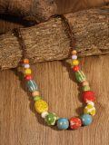 wholesale 925 Sterling Silver Red Beaded Necklace For Women-0-3