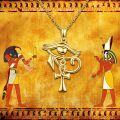 wholesale Gold 925 Sterling Silver Eye of Horus & Ankh Pendant Necklace for Women/Men-0-4