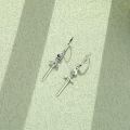 wholesale 925 Sterling Silver Rose Sword Leverback Dangle Earrings-0-2