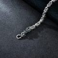 wholesale 925 Sterling Silver Matte Mens Boys Dragon Head Chain Bracelet 8-24cm Adjustable Length-0-3