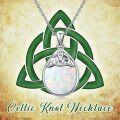 wholesale Sterling Silver Celtic Knot Pendant Necklace for Women-0-3