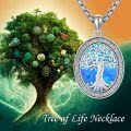 wholesale Sterling Silver Greek Key Tree of Life Pendant Necklace for Women Men-0-18
