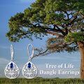 wholesale Sterling Silver 12 Birthstones Filigree Teardrop Leverback Earrings-0-5