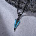 wholesale Sterling Silver Viking Arrowhead Thor s Hammer Axe Wolf Necklace Norse Pagan Jewelry for Men Women-0-1