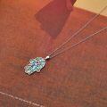 wholesale 925 Sterling Silver Abalone Shell Hamsa Evil Eye Tree of Life Elephant Pendant Necklace-0-3