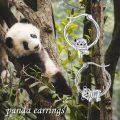 wholesale 925 Sterling Silver 3D Cartoon Koala Bamboo Branch Design Hoop Earrings Gift for Women-0-1