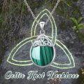 wholesale Sterling Silver Celtic Knot Pendant Necklace for Women-0-6