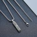 wholesale 925 Sterling Silver Oxidized Viking Vegvisir Rune Cylinder Urn Pendant Necklace With Screwdriver Funnel-0-2