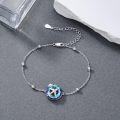 wholesale 925 Sterling Silver Blue Crystal Plane Tree of Life Bracelet for Women-0-3